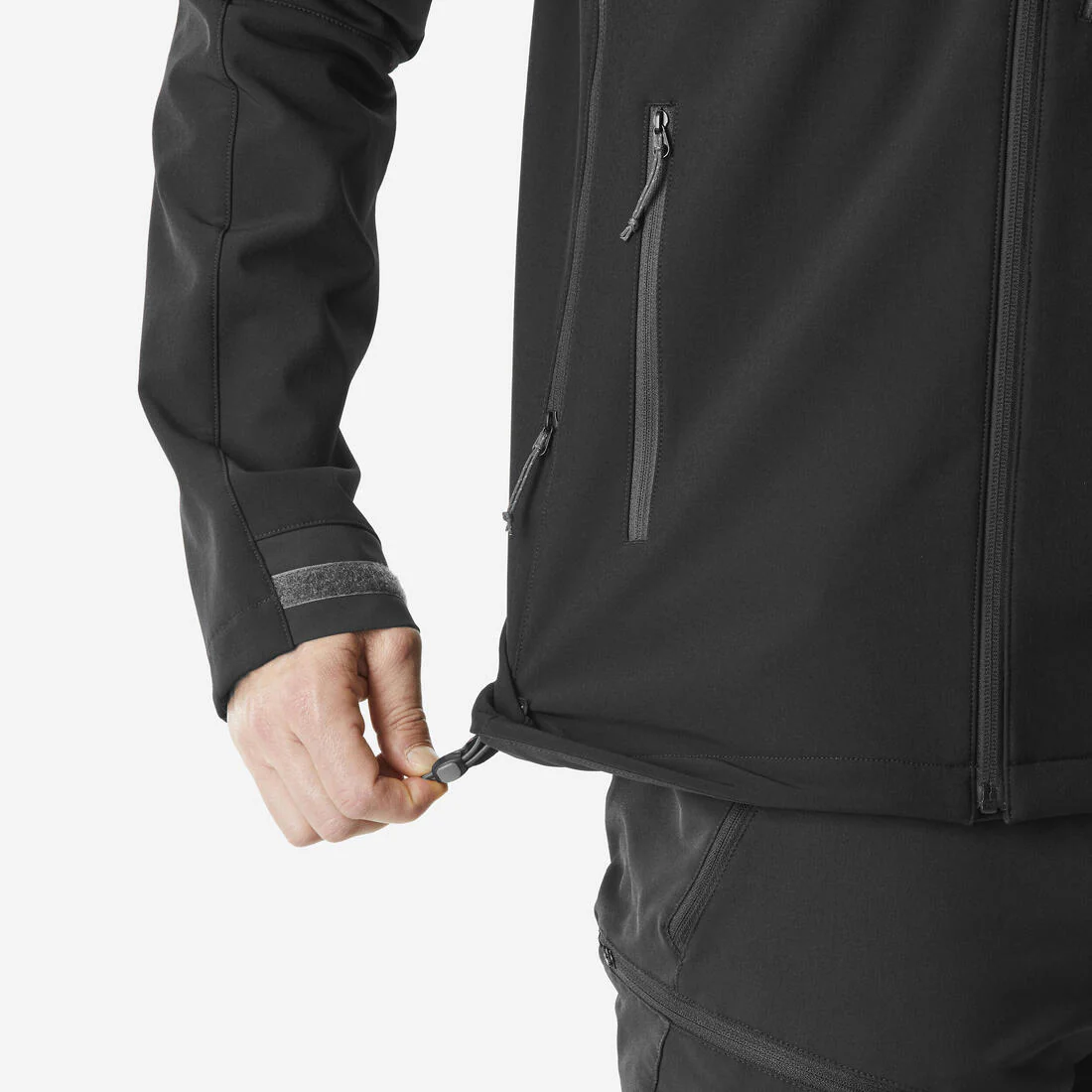 Softshell de montaña y trekking perlante cortavientos Hombre Forclaz MT500 - Image 7