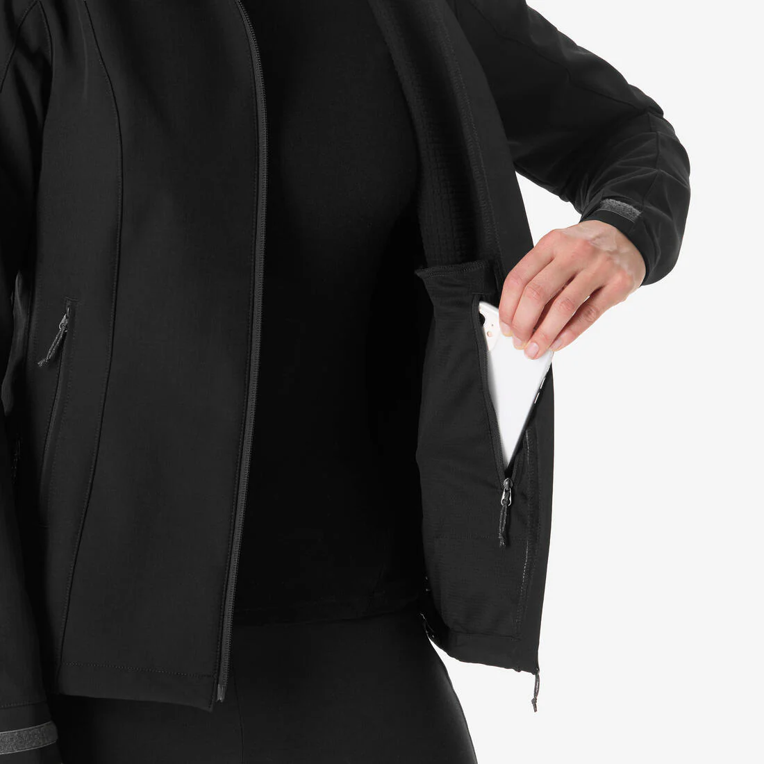 Softshell de montaña y trekking perlante cortavientos Mujer Forclaz MT500 - Image 8
