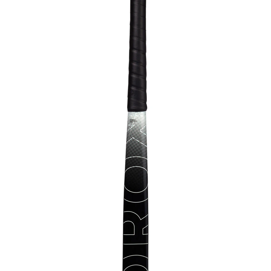 Stick de hockey sobre hierba adulto iniciación fibra de vidrio midbow FH100 negro blanco - Image 10