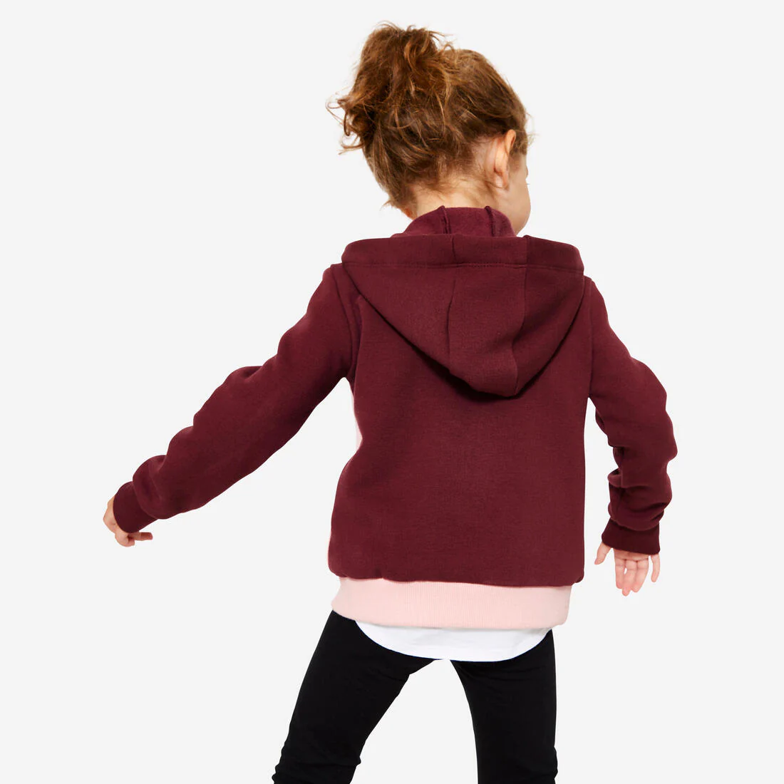 Sudadera Bebé Rosa-Violeta-Beis Básica Cremallera - Image 4