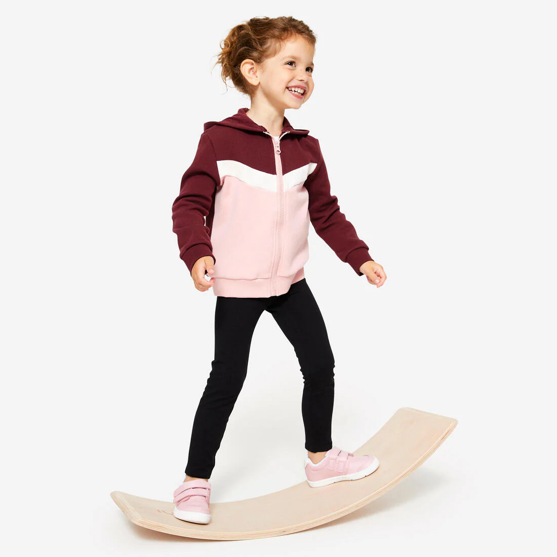 Sudadera Bebé Rosa-Violeta-Beis Básica Cremallera - Image 5