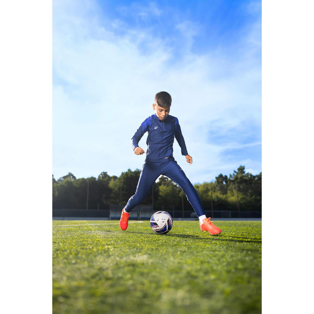 Sudadera de fútbol niño 1/2 cremallera zip Viralto JR Roarr Marino y - Image 21