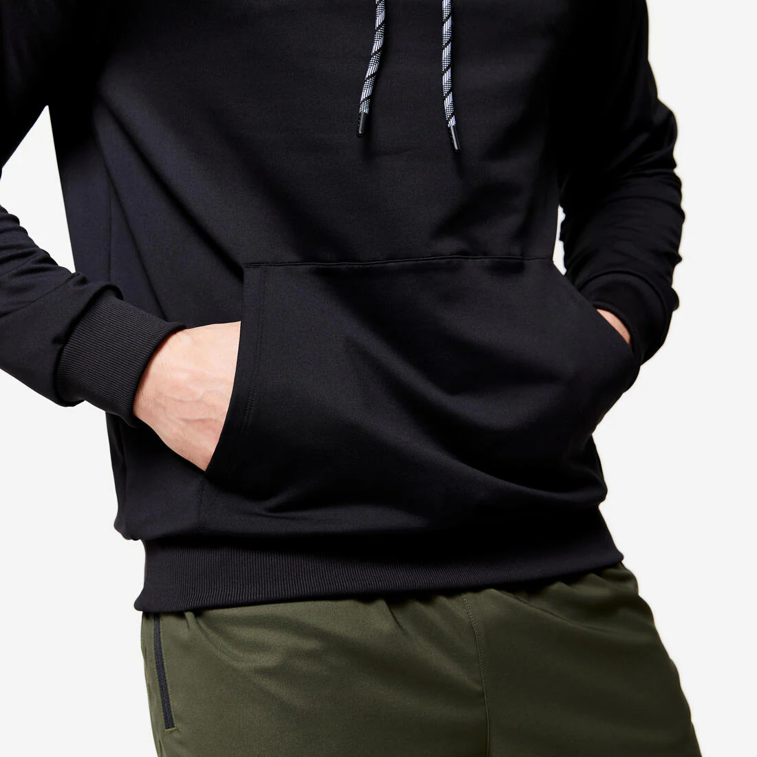 Sudadera fitness con capucha Hombre Domyos negro - Image 6