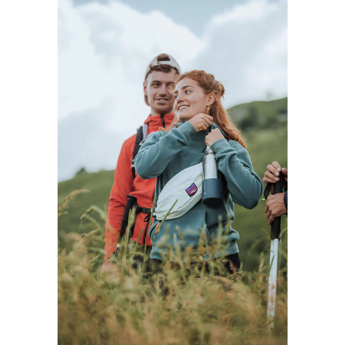 Sudadera polar de montaña y trekking con capucha Mujer Quechua MH100 Hoodie - Image 13