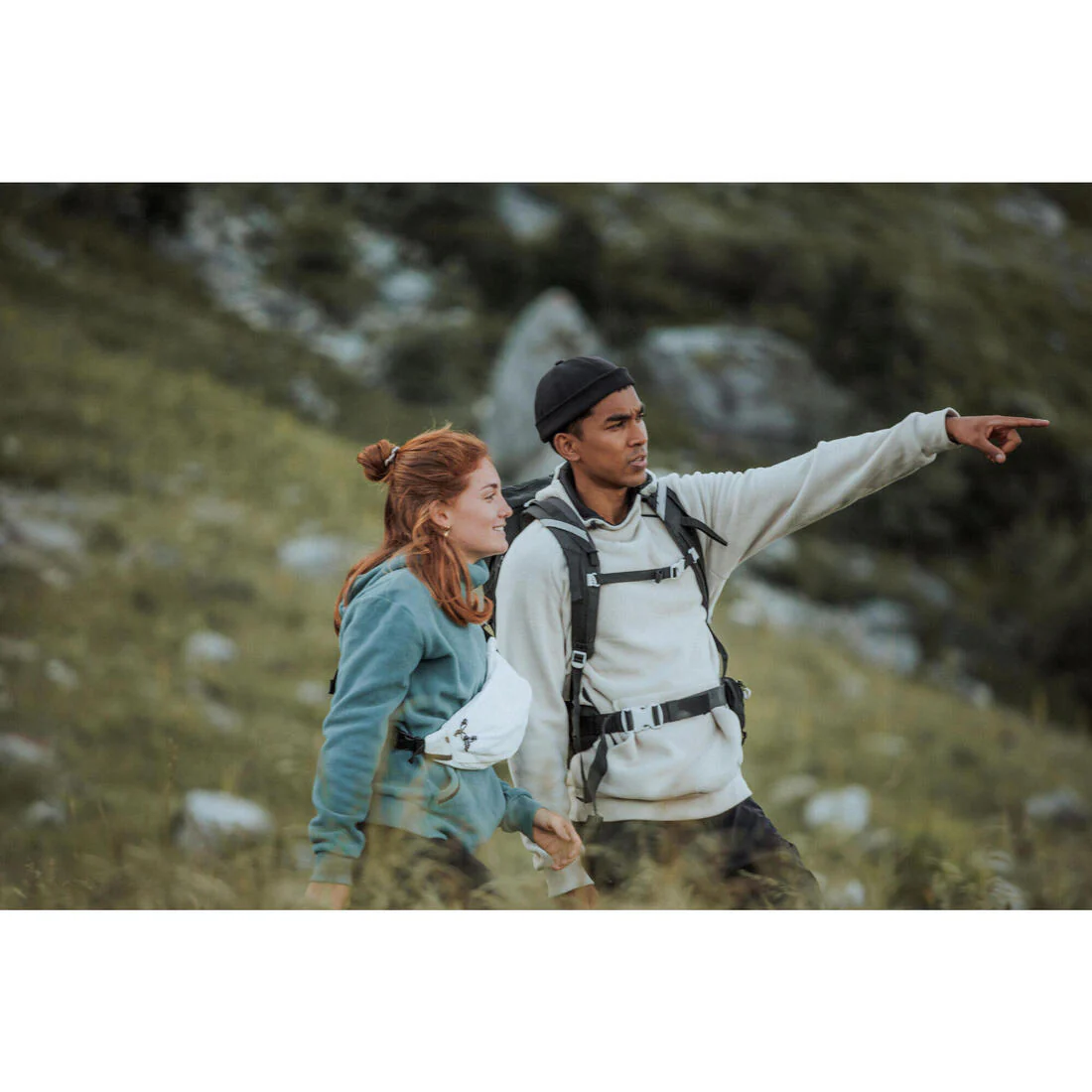 Sudadera polar de montaña y trekking con capucha Mujer Quechua MH100 Hoodie - Image 7