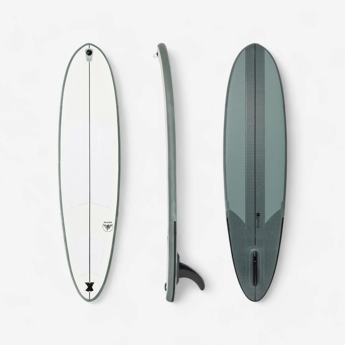 Tabla surf hinchable compacta 7'6" 80L Peso <95kg Nivel perfeccionamiento