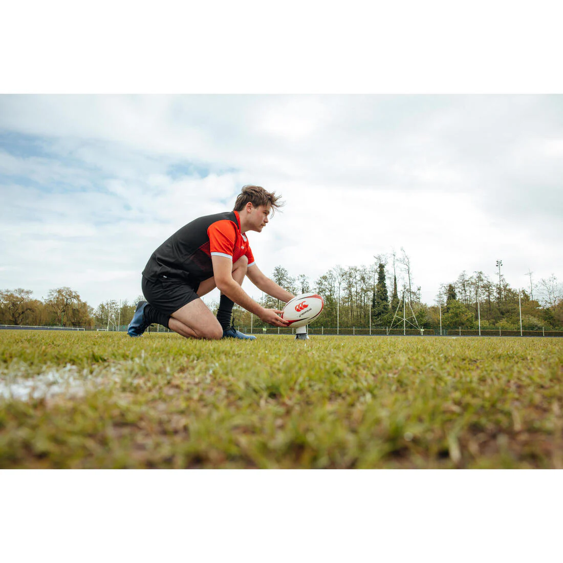 Tee de rugby - Tee ajustable Decathlon | Canterbury Negro Beige - Image 5