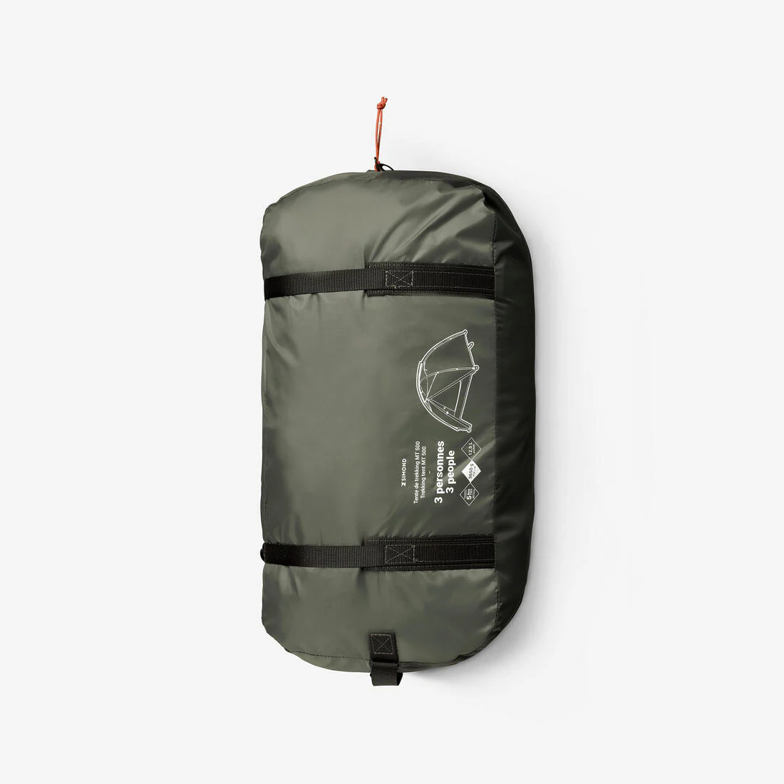 Tienda campaña 3 personas domo de trekking Forclaz MT500 - Image 5