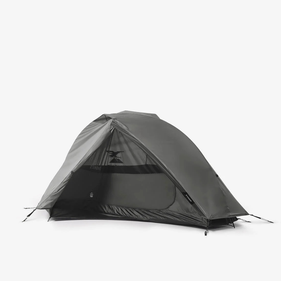 Tienda de campaña domo trekking 1 plaza, ligera y con autosujeción, MT900