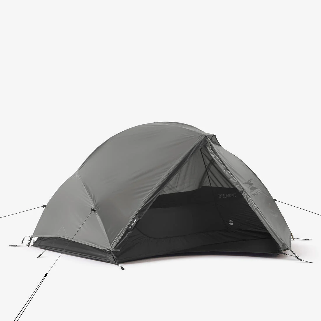 Tienda de campaña domo trekking 2 plazas, ligera y con autosujeción, MT900