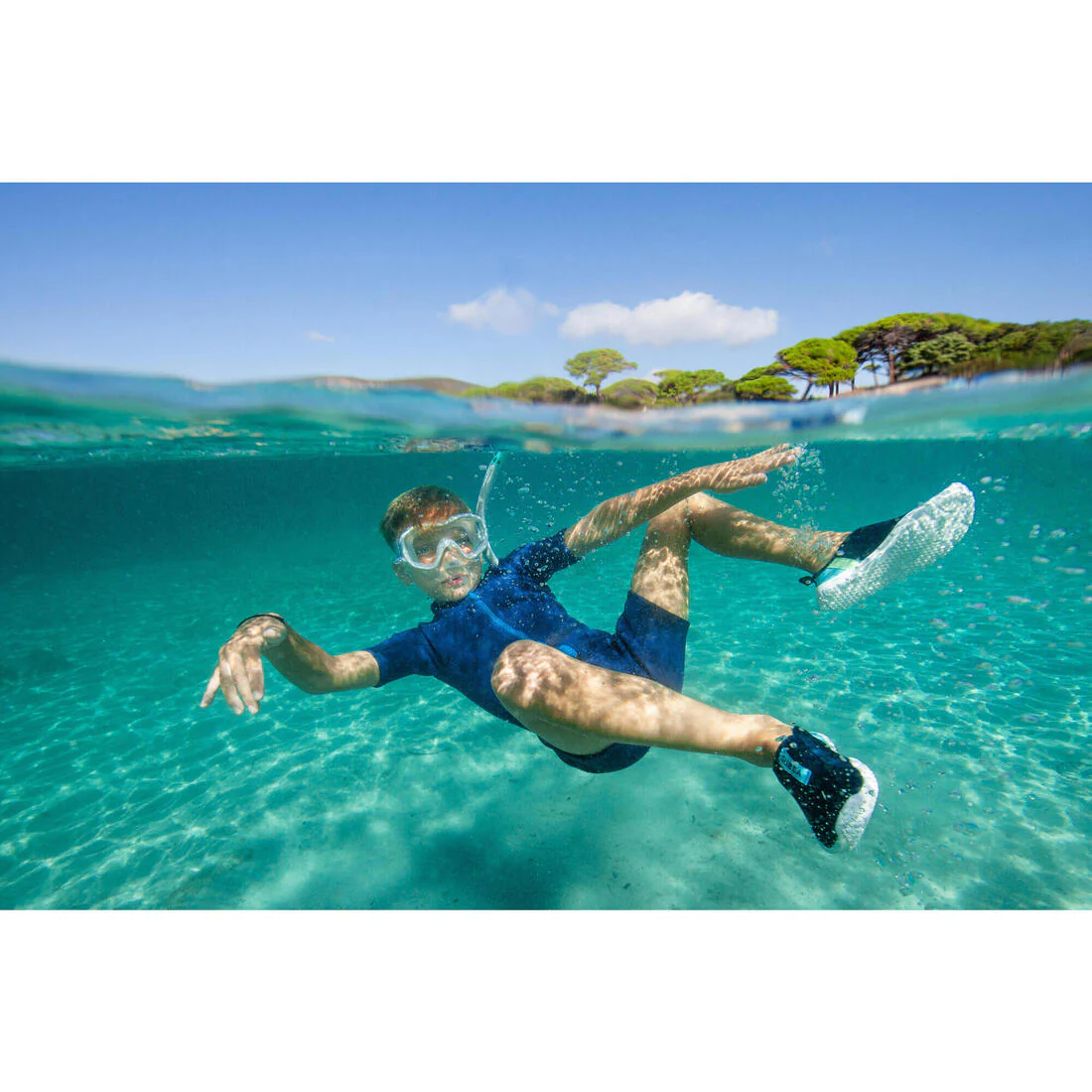 Tubo Snorkel SNK 500 Niños Gris - Image 6