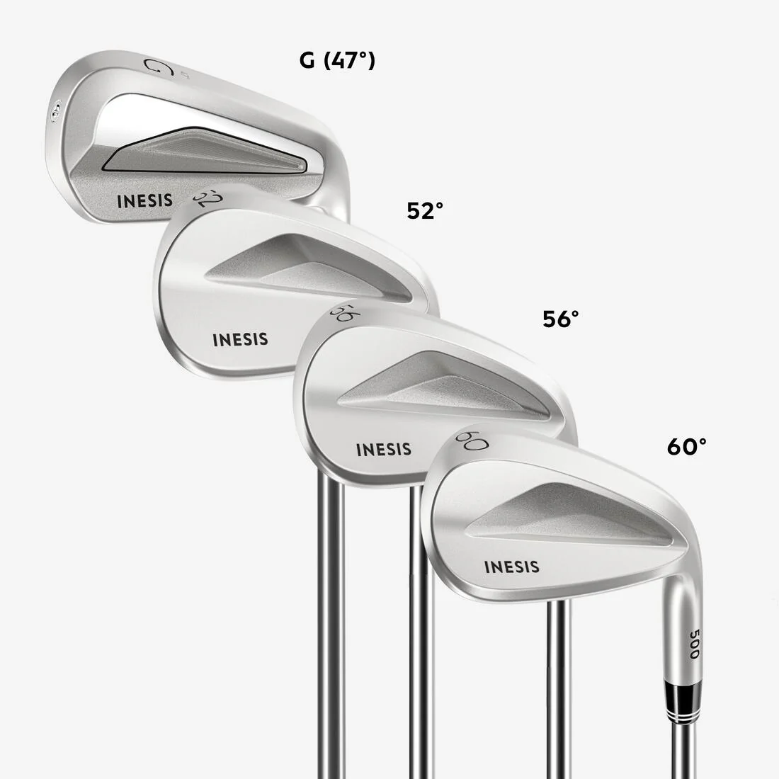 Wedge de golf diestro talla 2 acero REGULAR, 500 - Image 3