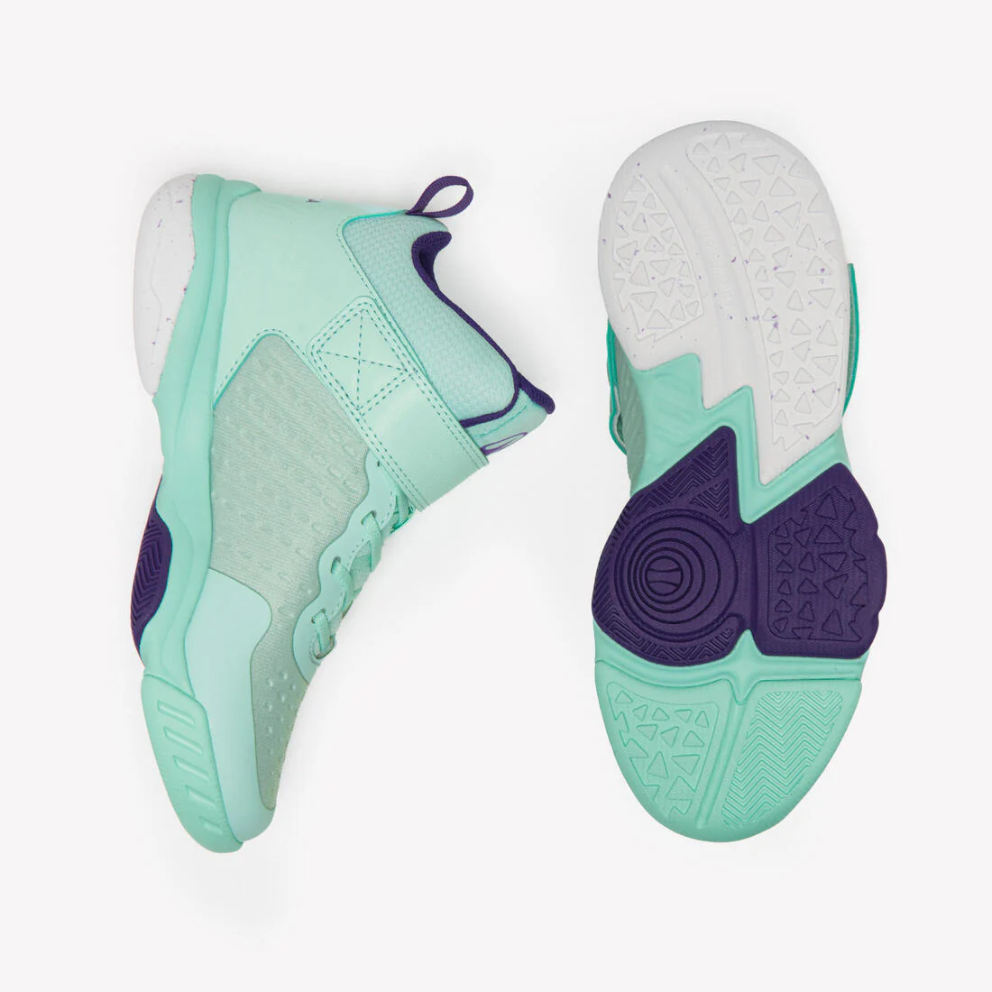 Zapatillas de baloncesto niño - SS500 High júnior turquesa - Image 8