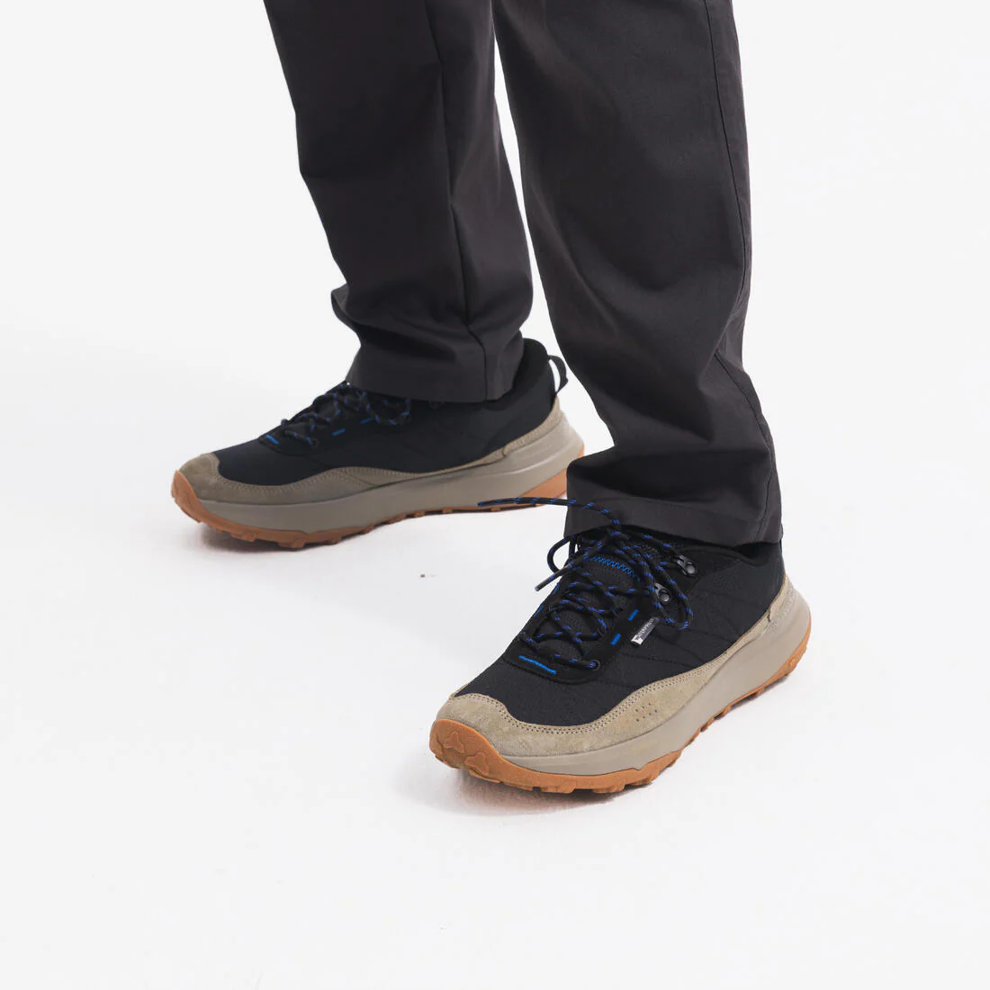 Zapatillas de montaña y trekking impermeables NH500 bajas WP negro ahumado - Image 11