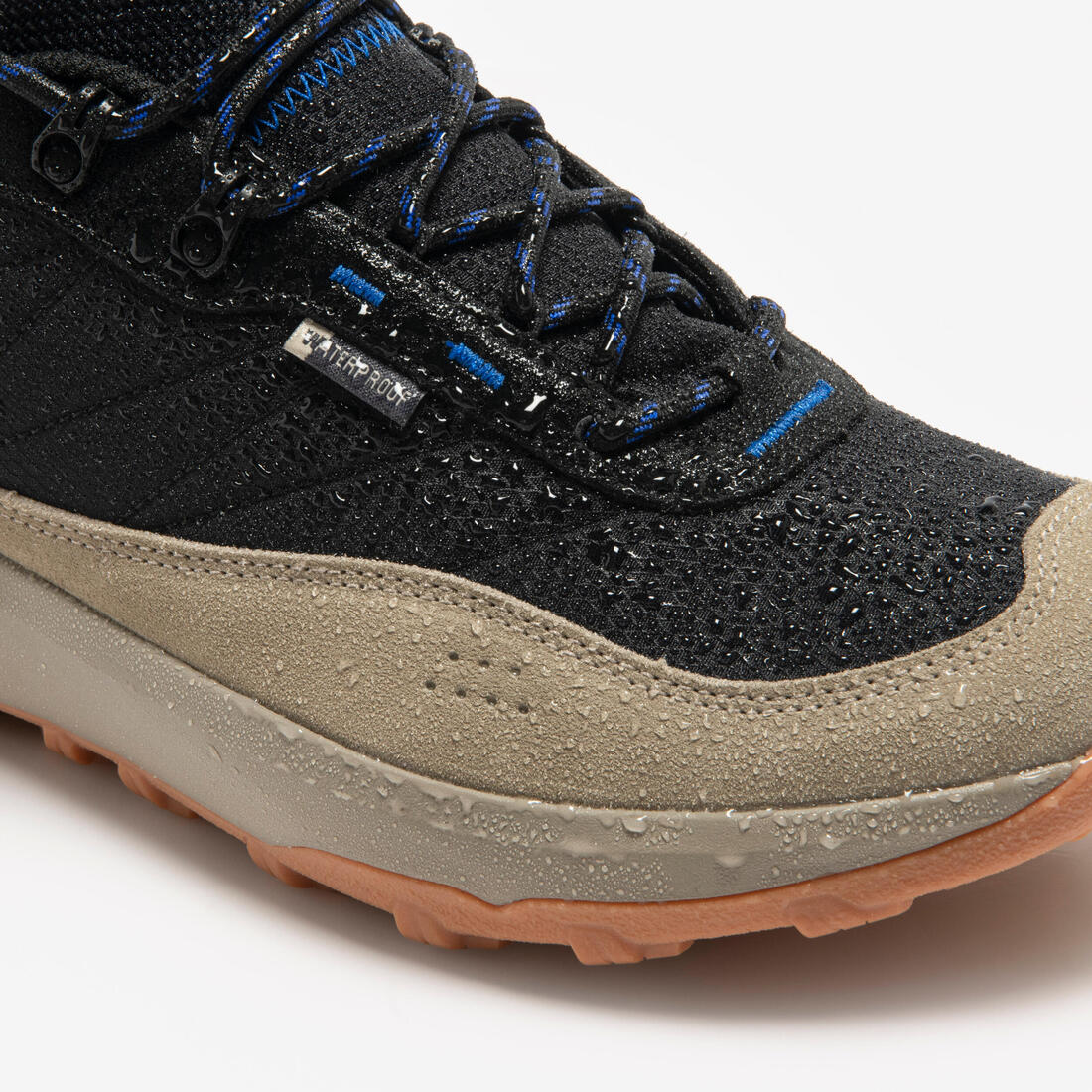 Zapatillas de montaña y trekking impermeables NH500 bajas WP negro ahumado - Image 4