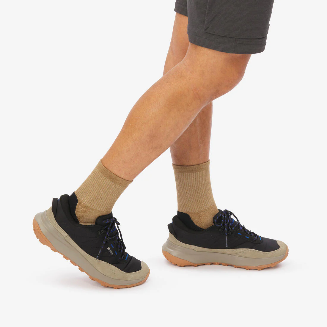 Zapatillas de montaña y trekking impermeables NH500 bajas WP negro ahumado - Image 9