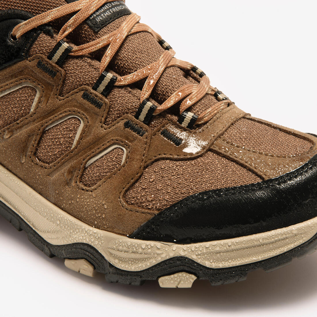 Zapatillas de senderismo caña baja impermeables hombre, MH500 marrón - Image 6
