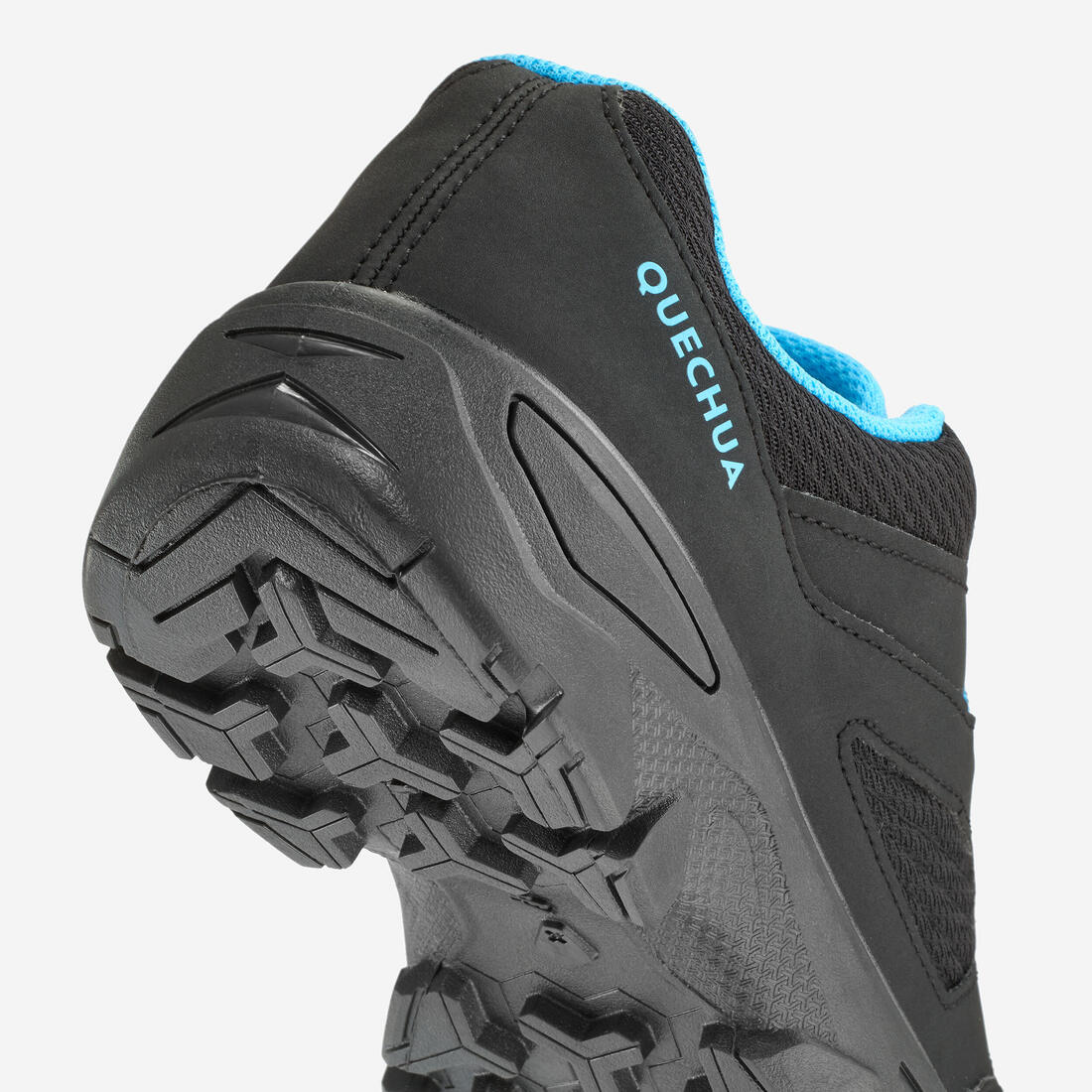 Zapatillas de senderismo con cordones 35 a 38 niños, NH100 negro - Image 4