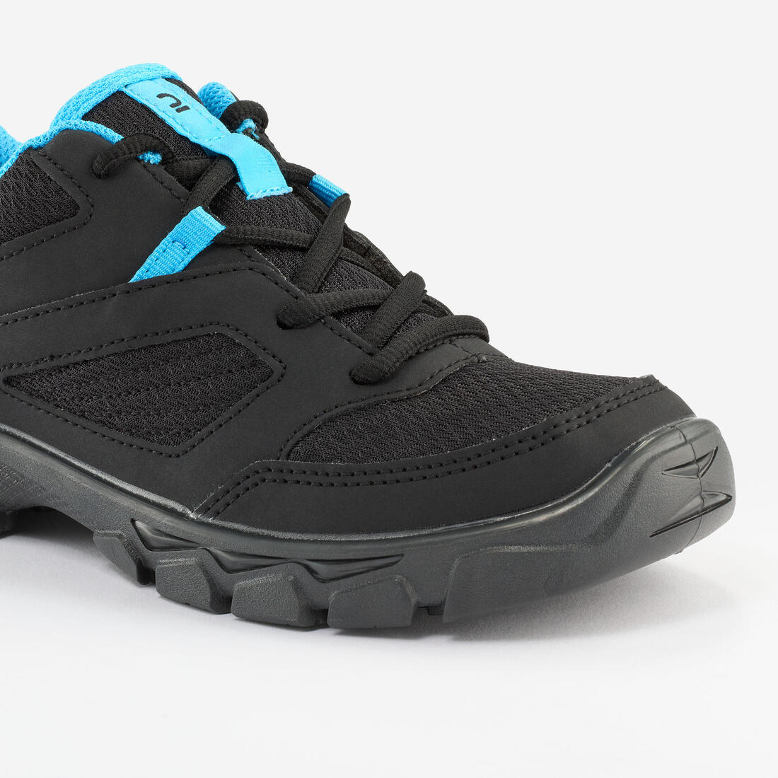Zapatillas de senderismo con cordones 35 a 38 niños, NH100 negro - Image 5