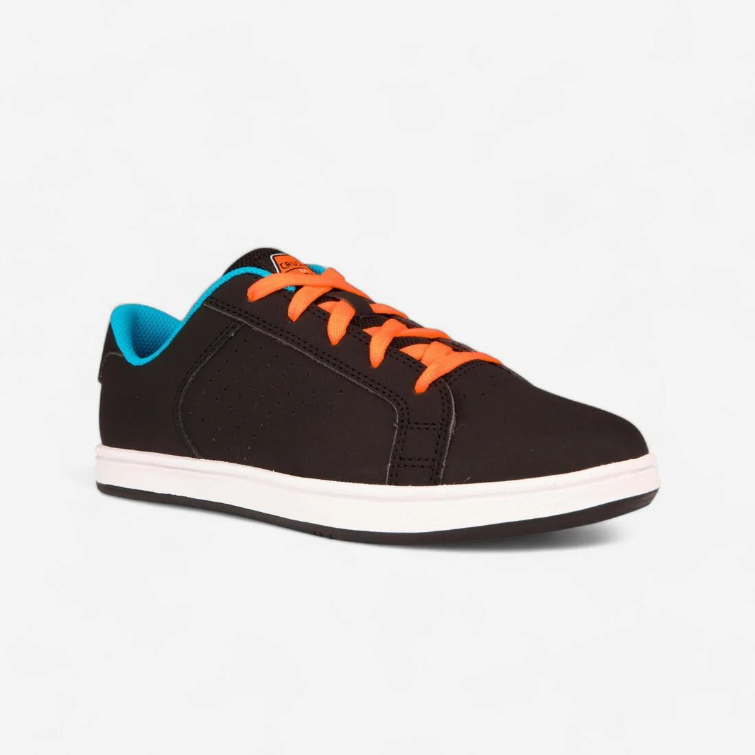 Zapatillas de skate resistentes Niños Oxelo Crush 100 Negro naranja - Image 2