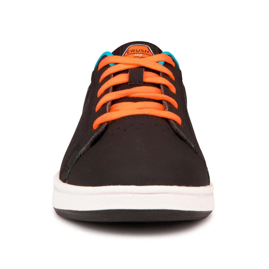 Zapatillas de skate resistentes Niños Oxelo Crush 100 Negro naranja - Image 3
