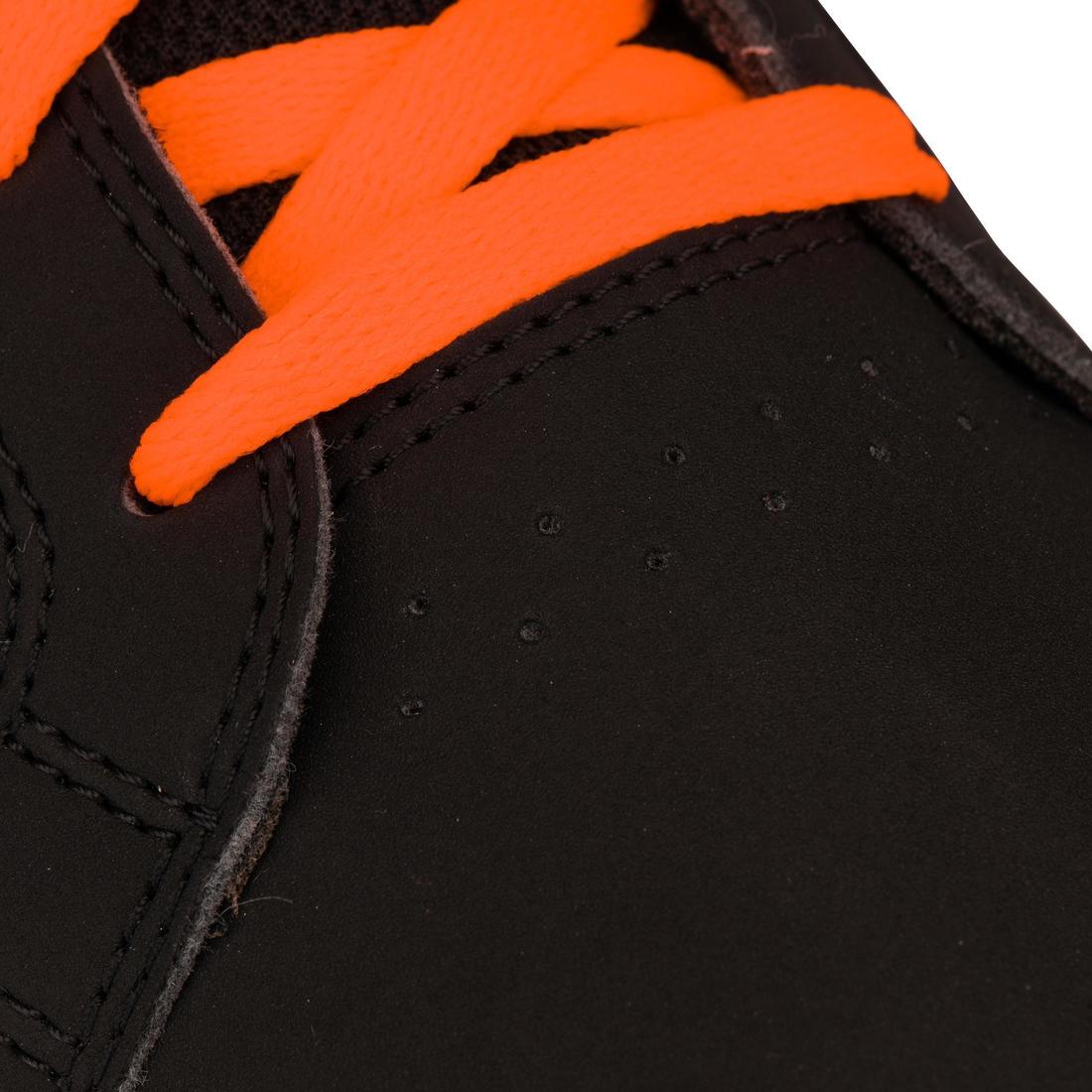 Zapatillas de skate resistentes Niños Oxelo Crush 100 Negro naranja - Image 8