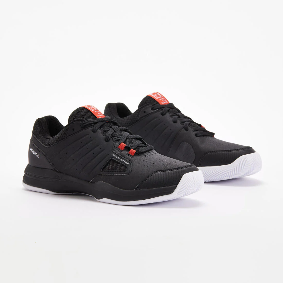 Zapatillas de tenis Hombre TS 500 tierra batida negro rojo ladrillo - Image 6