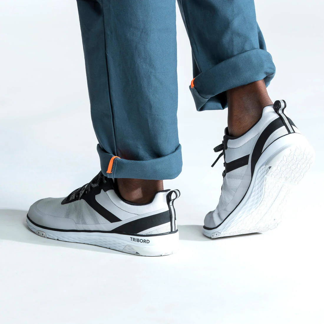Zapatillas náuticas Vela unisex gris/mármol - Image 8