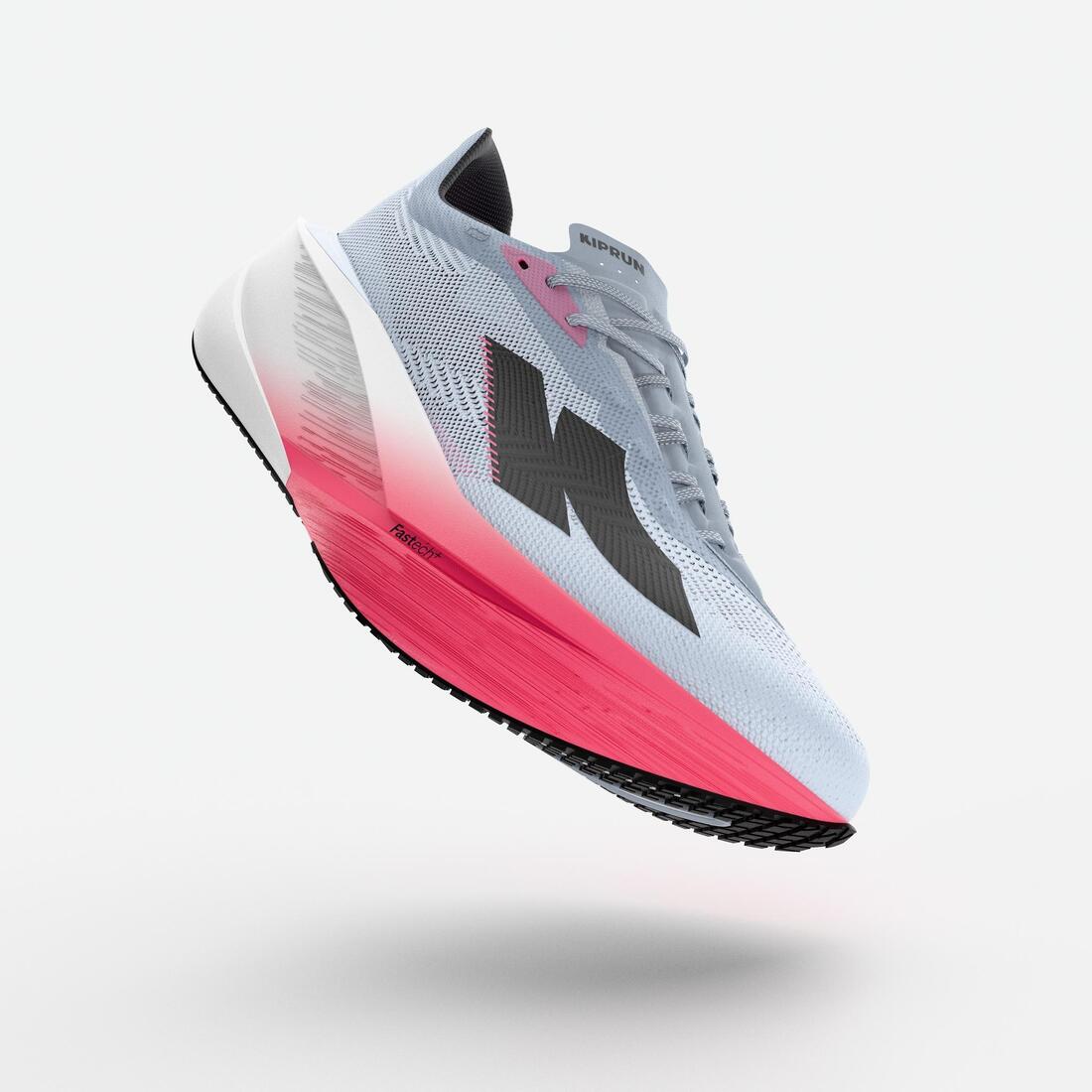 Zapatillas Running Asfalto Kiprun Kipstorm Tempo Mujer - gris y rosa flúor - Image 2